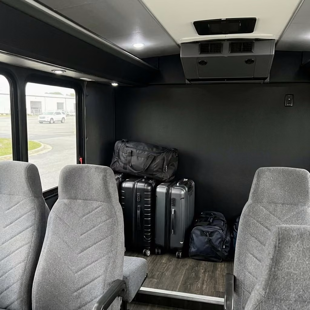lagrange 15 passenger minibus luggage area