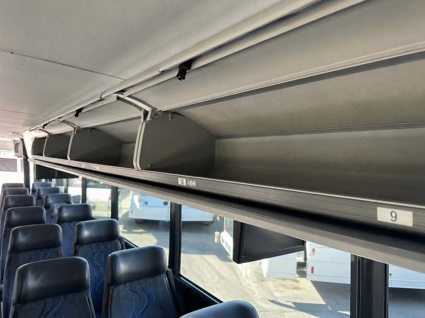 lagrange 18 passenger minibus overhead storage