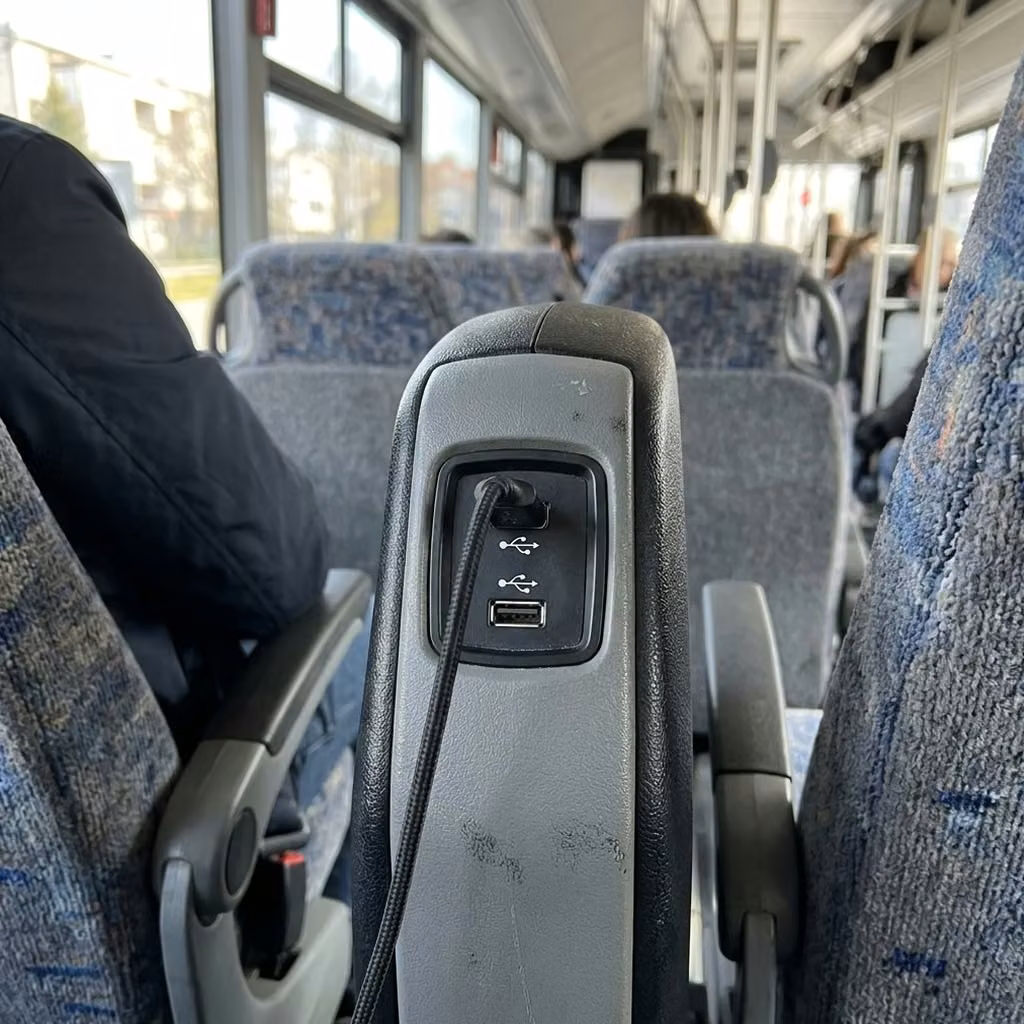 lagrange 28 passenger minibus usb charging