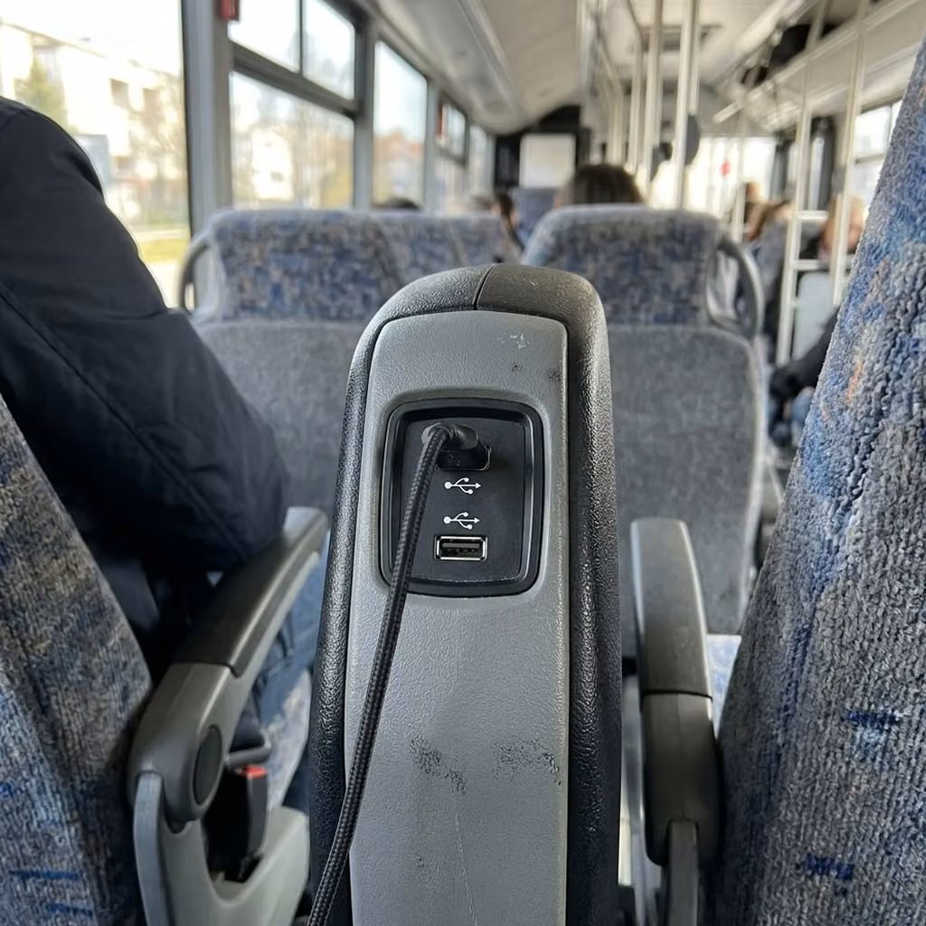 lagrange 35 passenger minibus usb charging
