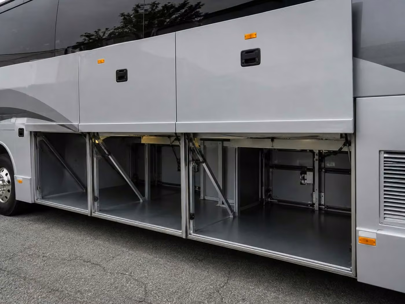 lagrange 56 passenger charter bus luggage bays