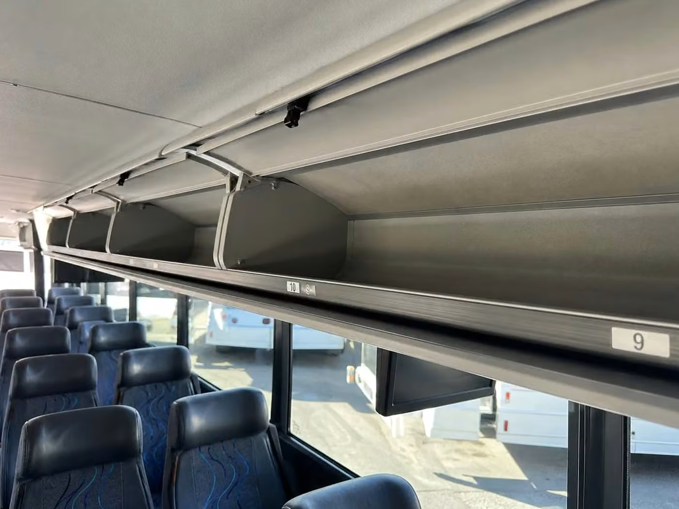 lagrange charter bus overhead storage