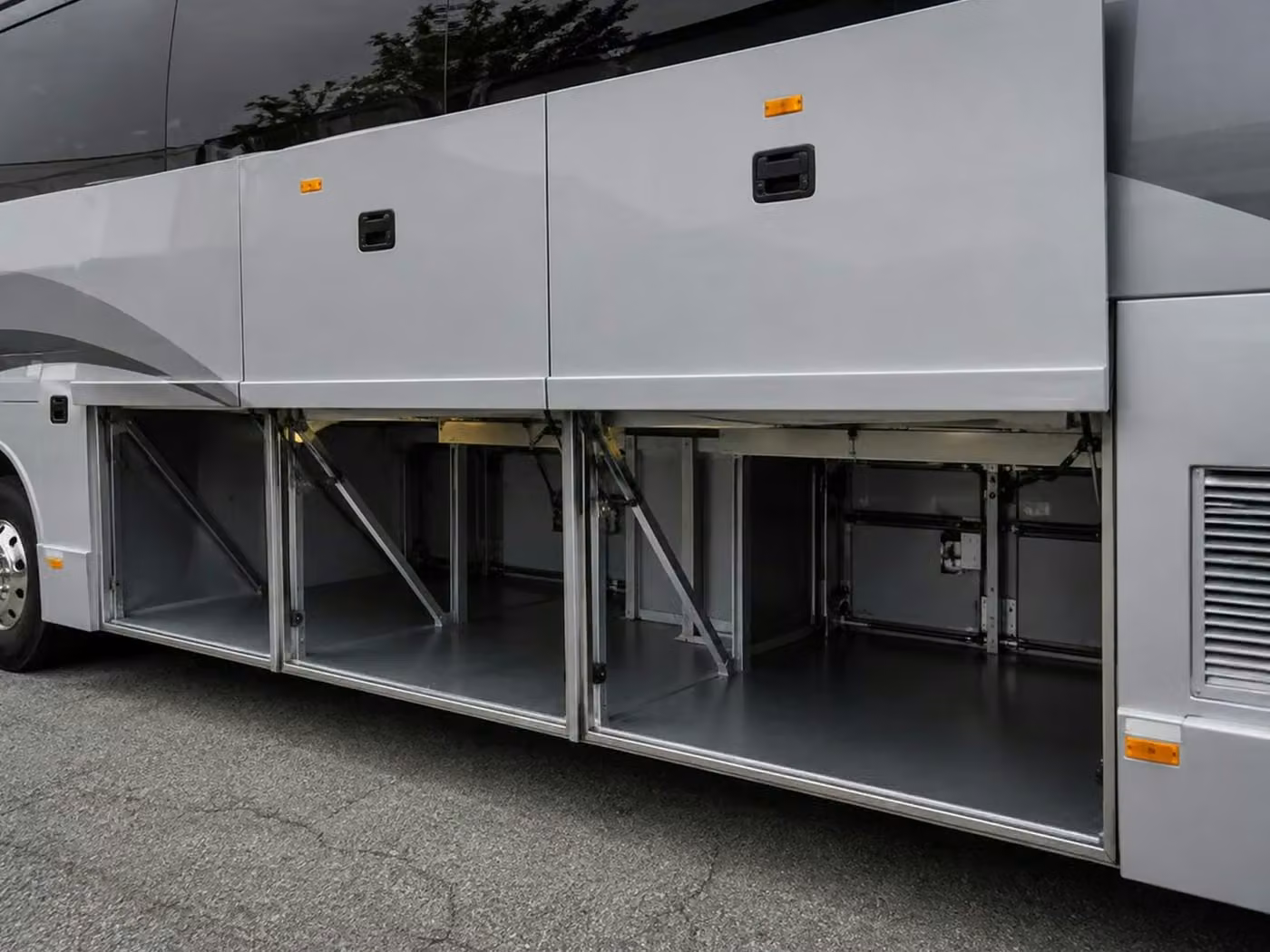 lagrange charter bus under bus storage