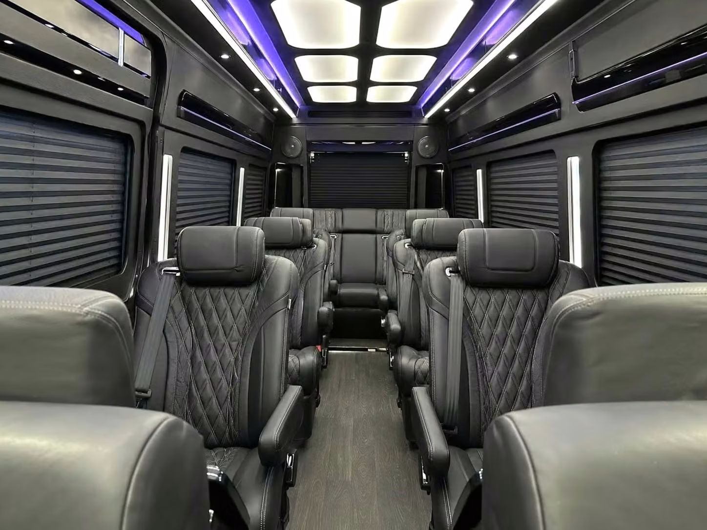 lagrange sprinter van rental with driver reclining seats