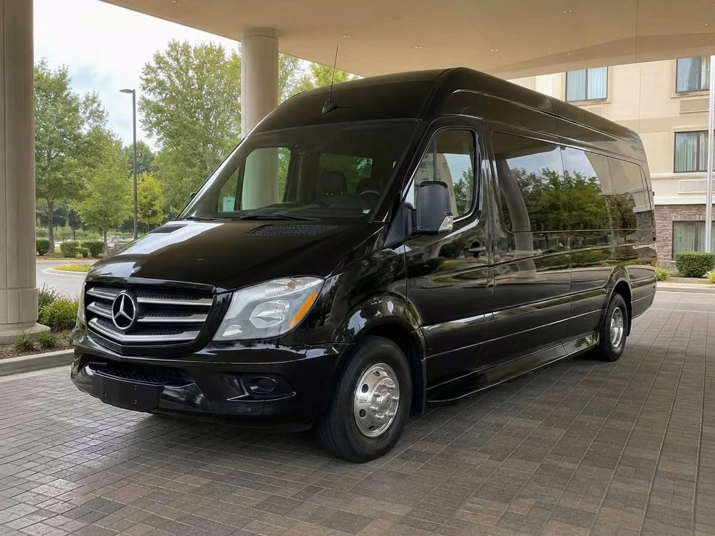lagrange sprinter van rental with driver tinted windows